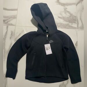 Nike tech  kids Black zip up hoodie